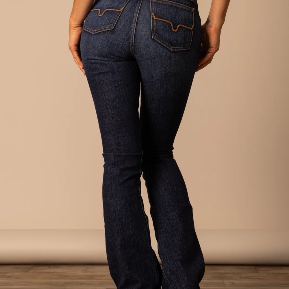Women's Dark Blue Bootcut Jeans